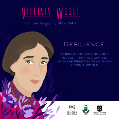 Una de las escritoras referentes del modernismo vanguardista del siglo XX y del movimiento feminista. La forma de escribir y de pensar de Virginia Woolf la llevó a ser inspiración e influencia del movimiento feminista liberal sufragista. Uno de los temas que analizó y criticó en sus obras fue el uso de la violencia de hombres sobre mujeres para reprimirlas de forma política e intelectual.